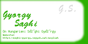 gyorgy saghi business card